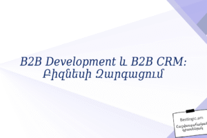 B2B Development և B2B CRM: Բիզնեսի Զարգացում