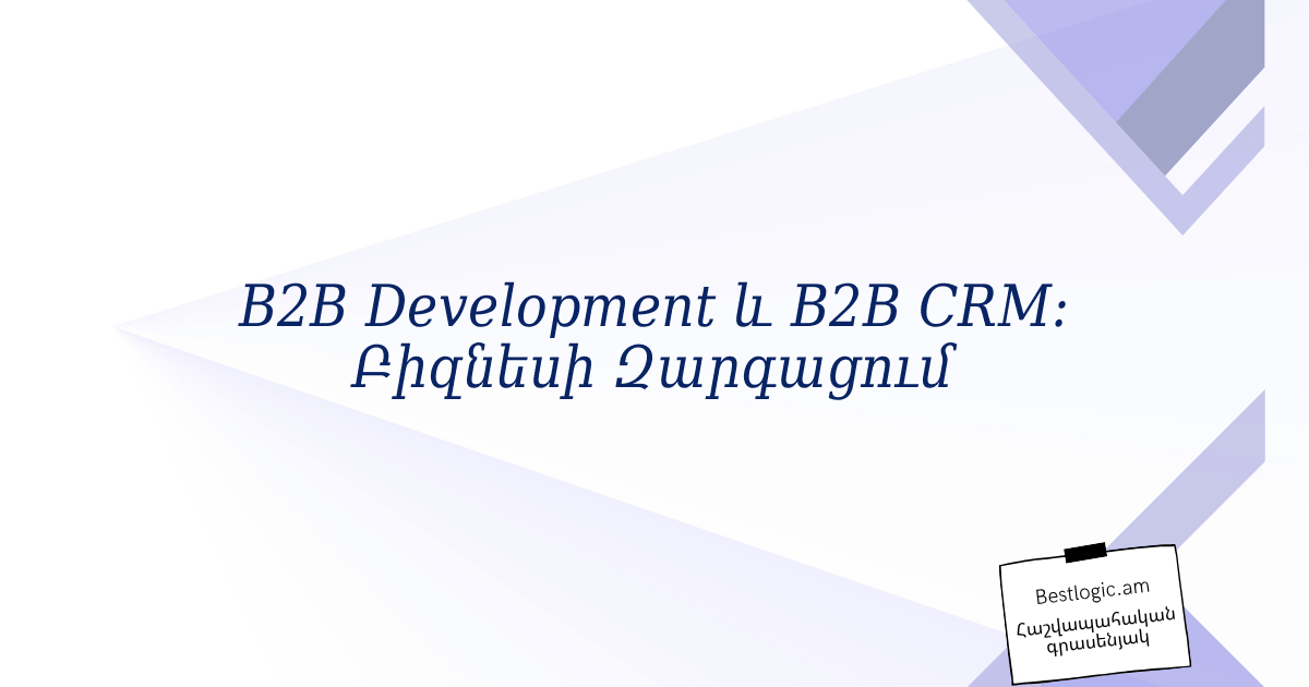 Read more about the article B2B Development և B2B CRM: Բիզնեսի Զարգացում