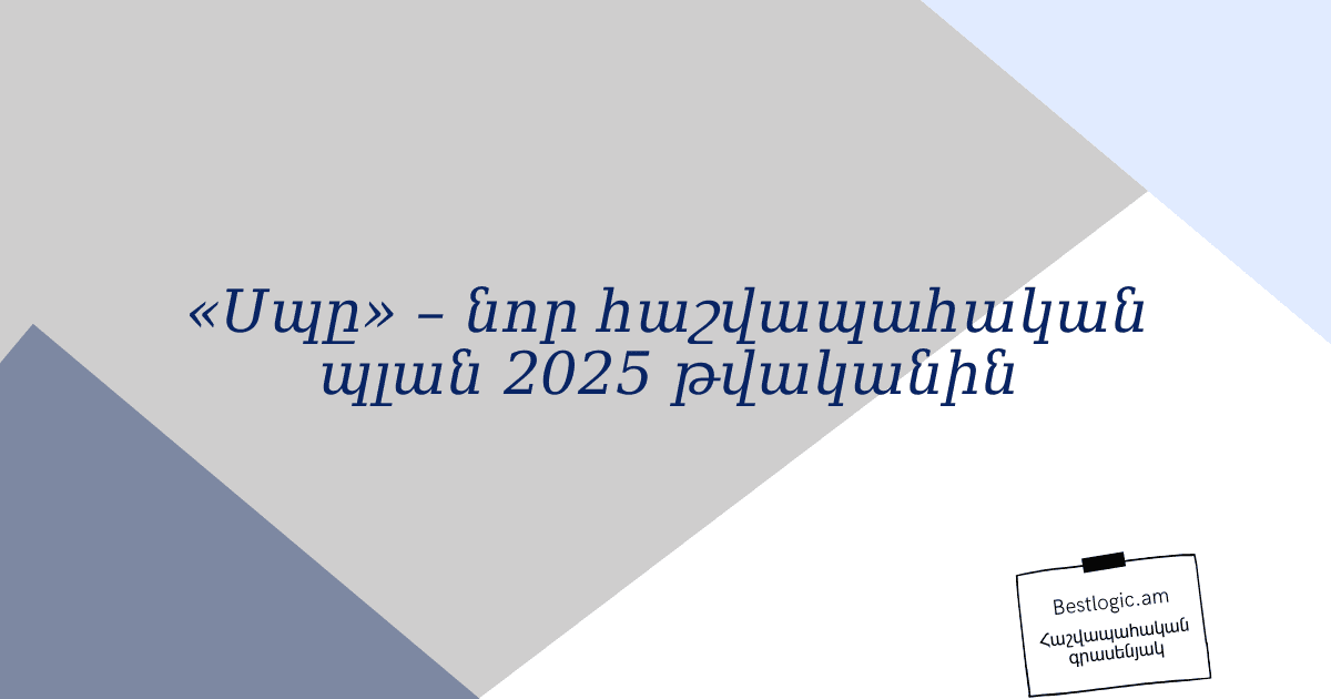 Read more about the article «Սպը» – նոր հաշվապահական պլան 2025 թվականին