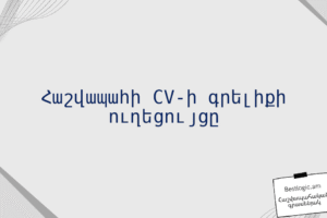 Հաշվապահի CV-ի գրելիքի ուղեցույցը