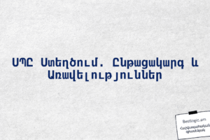 ՍՊԸ Ստեղծում. Ընթացակարգ և Առավելություններ