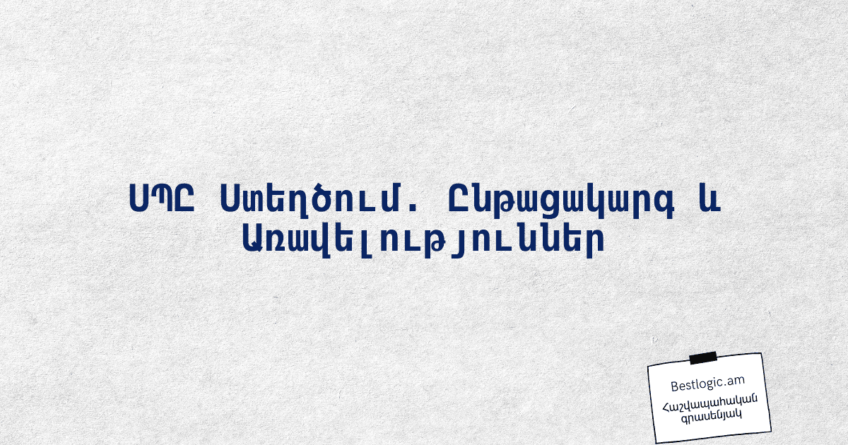You are currently viewing ՍՊԸ Ստեղծում. Ընթացակարգ և Առավելություններ
