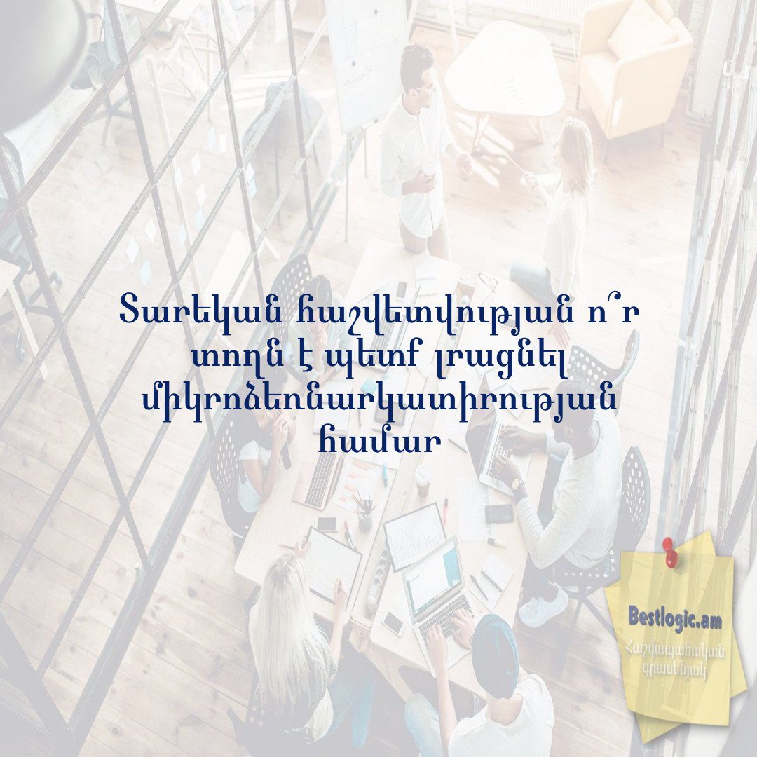 You are currently viewing Տարեկան հաշվետվության ո՞ր տողն է պետք լրացնել միկրոձեռնարկատիրության համար