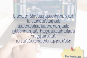 Անհատ ձեռնարկատիրության և սահմանափակ պատասխանատվությամբ ընկերության հաշվապահական հաշվառման առանձնահատկություններ