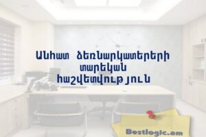 Անհատ ձեռնարկատերերի տարեկան հաշվետվություն