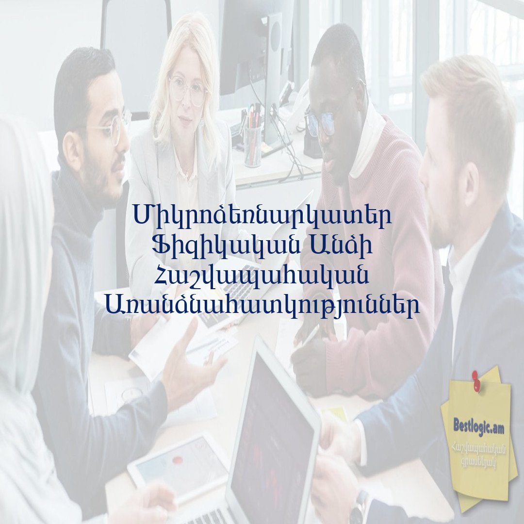 You are currently viewing Միկրոձեռնարկատեր Ֆիզիկական Անձի Հաշվապահական Առանձնահատկություններ